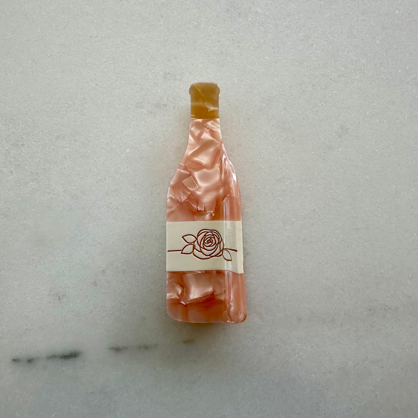 Rosé Wine Hair Claw Clip