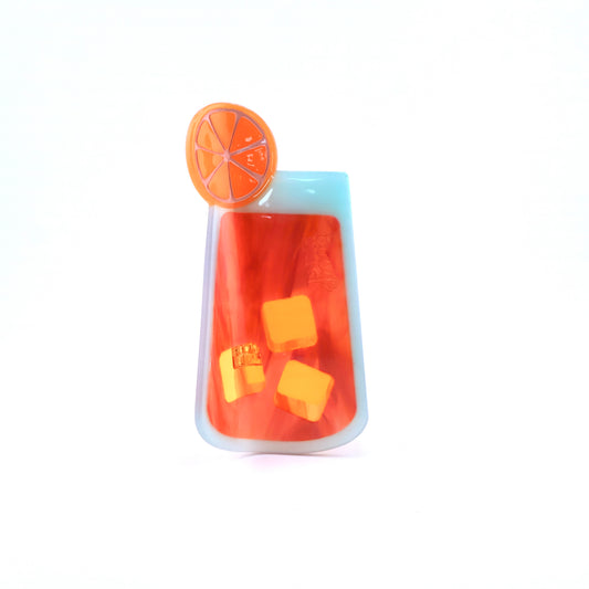 Aperol Spritz Hair Claw Clip