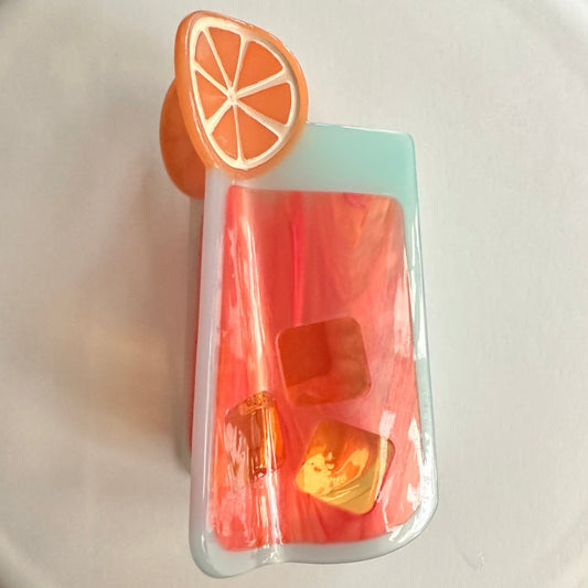 Aperol Spritz Hair Claw Clip
