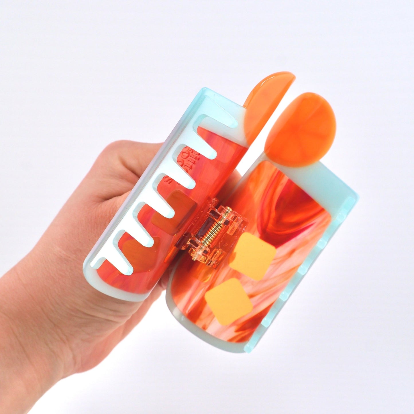 Aperol Spritz Hair Claw Clip