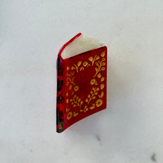 Book Hair Claw Clip