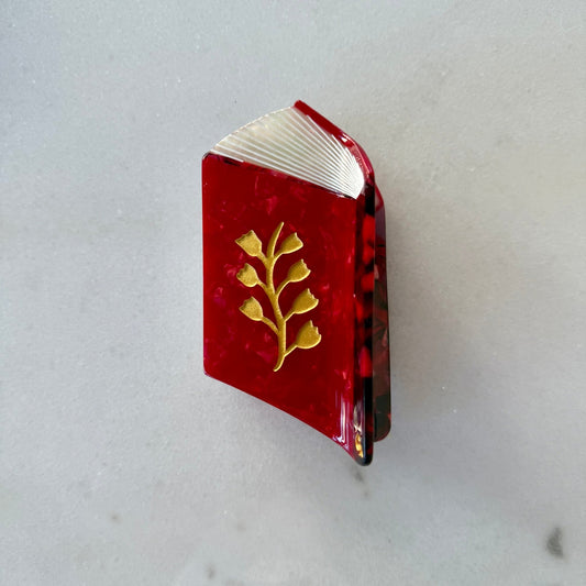 Book Hair Claw Clip