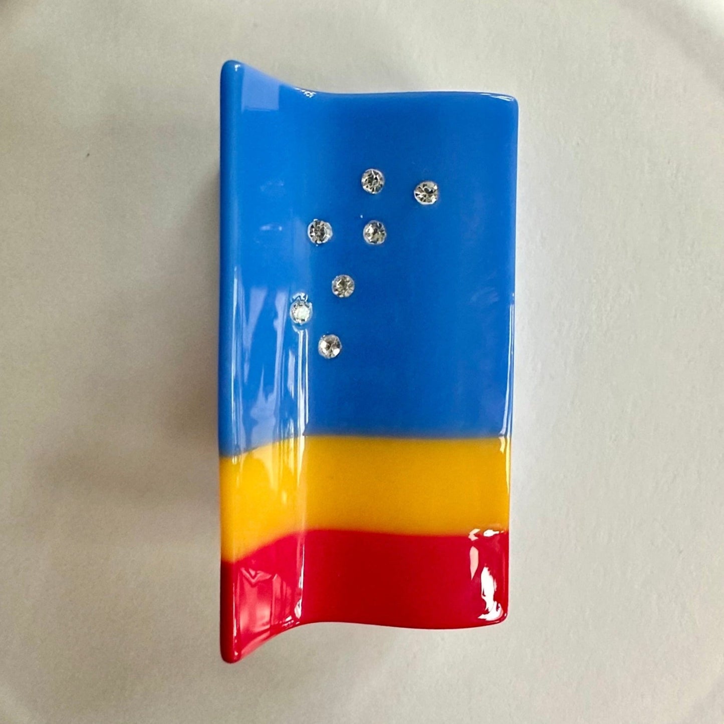 Bull City Flag Hair Claw Clip