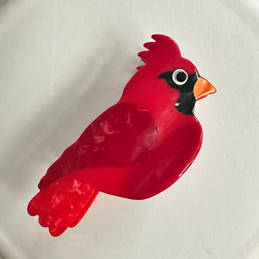 Cardinal Hair Claw Clip