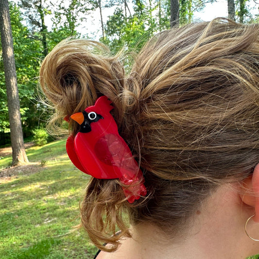Cardinal Hair Clip