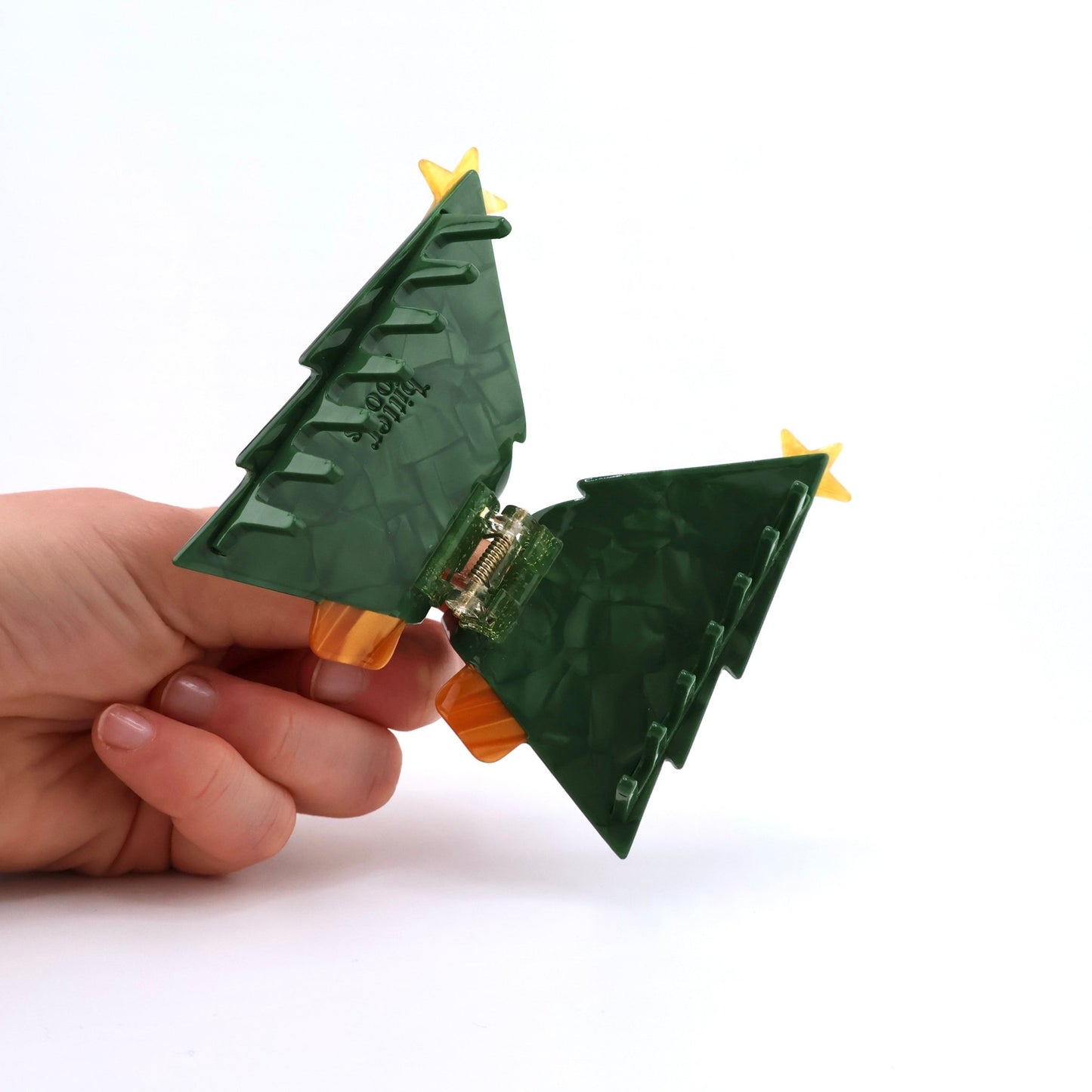 Christmas Tree Hair Claw Clip
