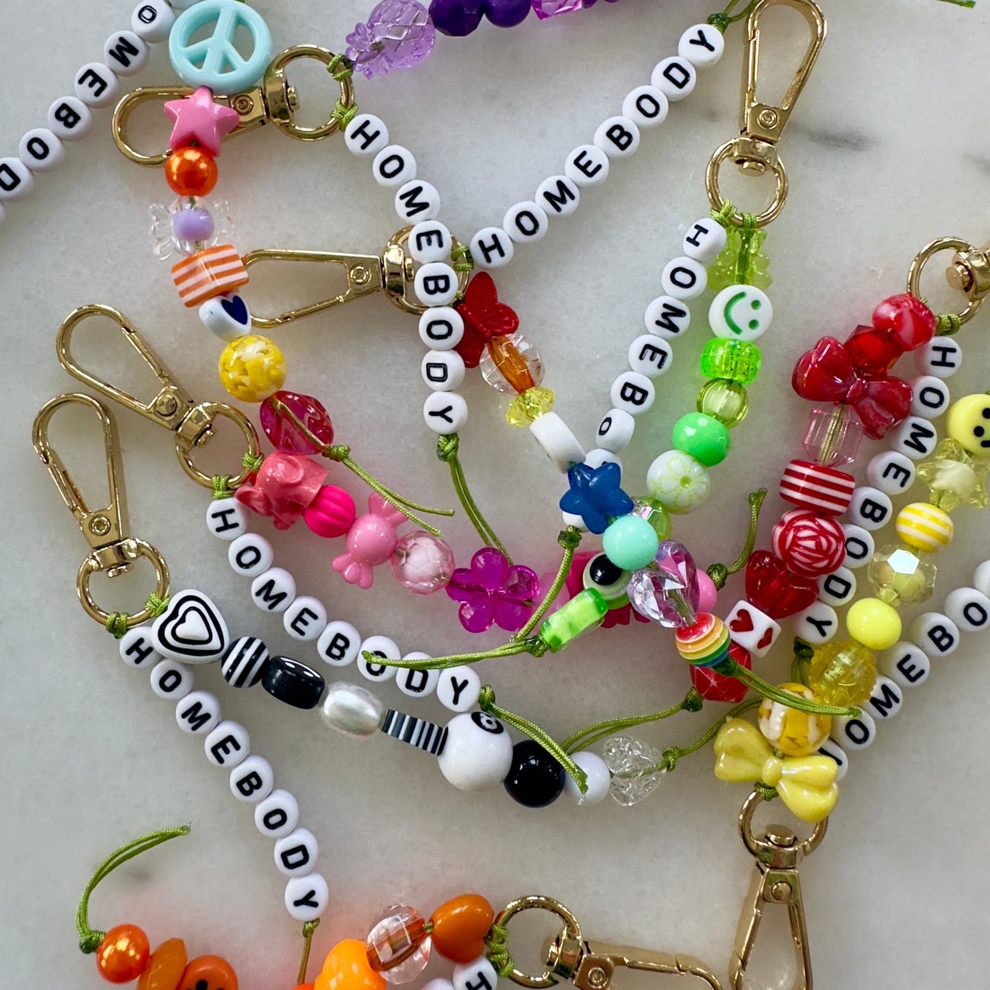 Homebody Bead Keychain