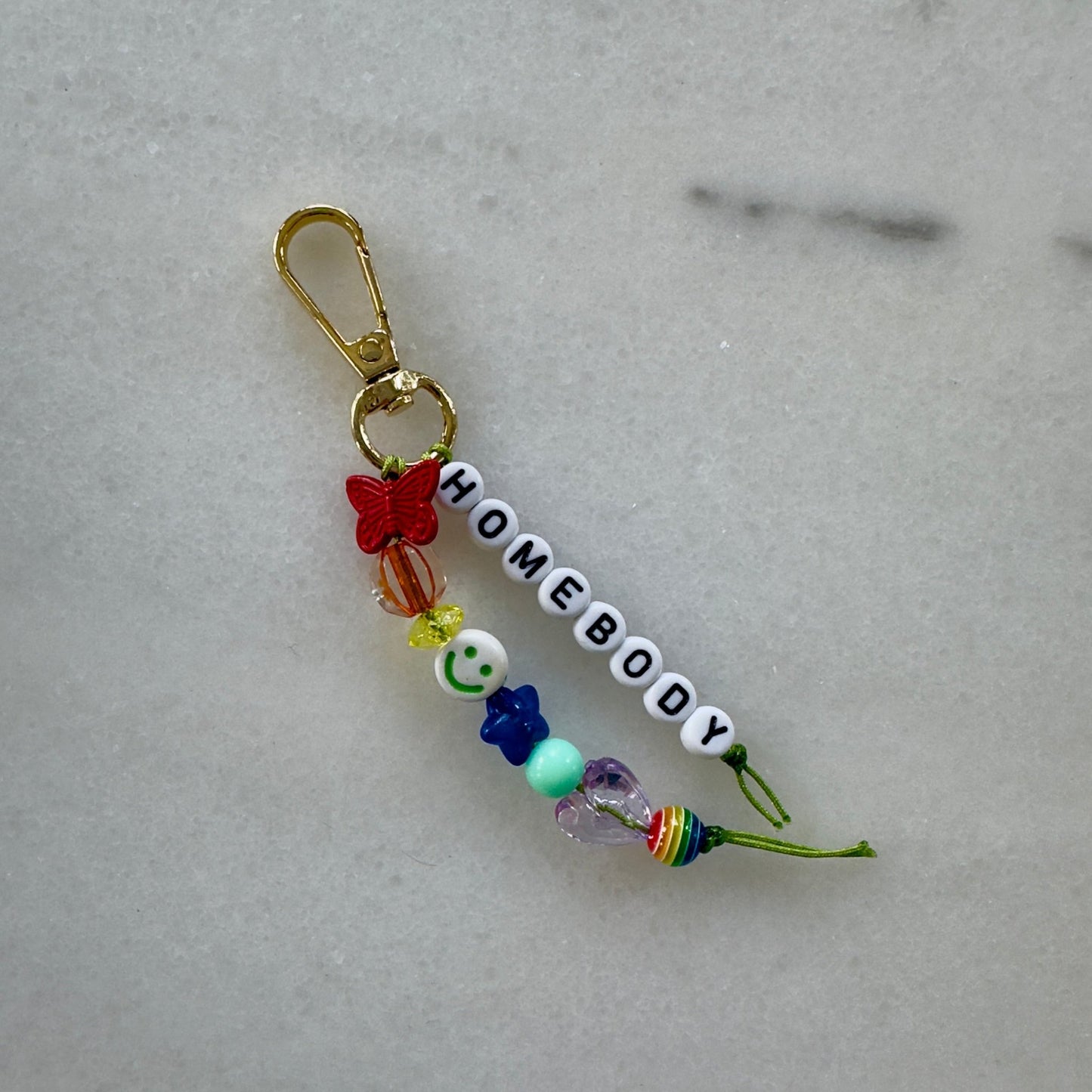 Homebody Bead Keychain