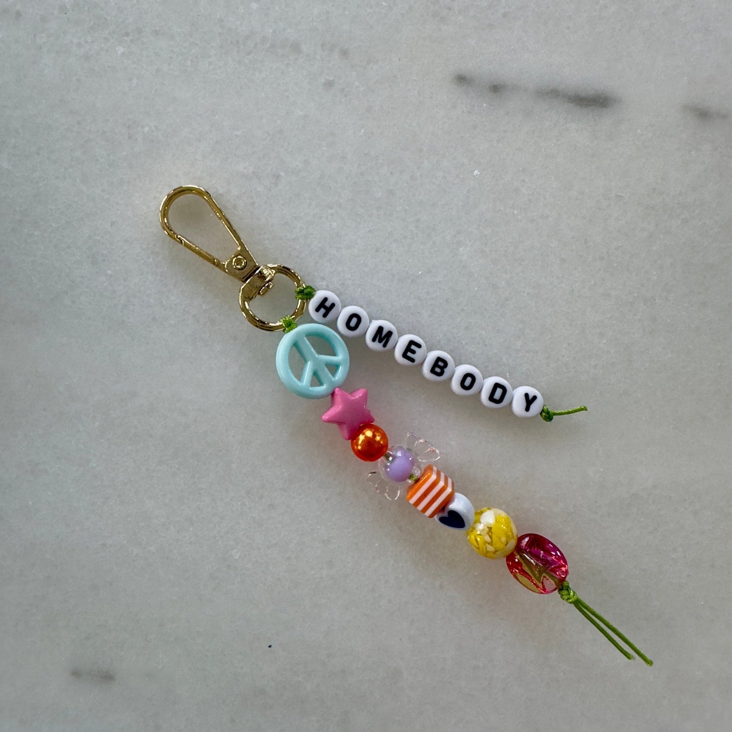 Homebody Bead Keychain