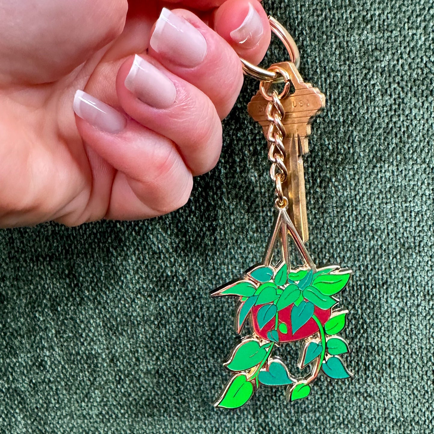 Pothos Keychain
