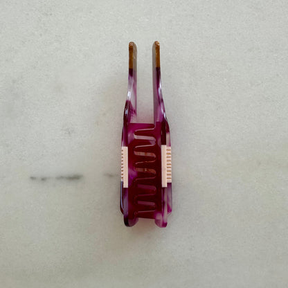 Red Wine Hair Claw Clip
