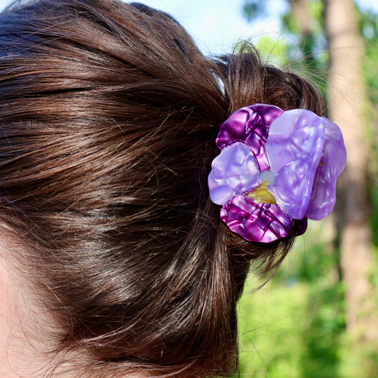 Pansy Hair Claw Clip