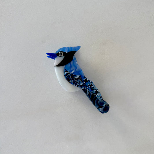 Blue Jay Hair Claw Clip