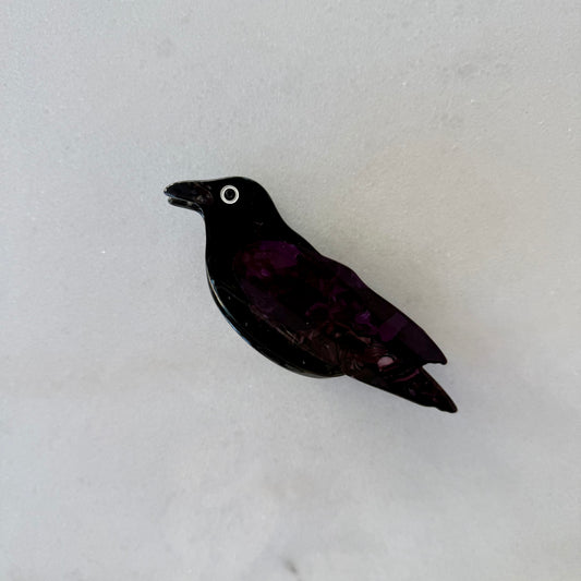 Raven Bird Hair Claw Clip