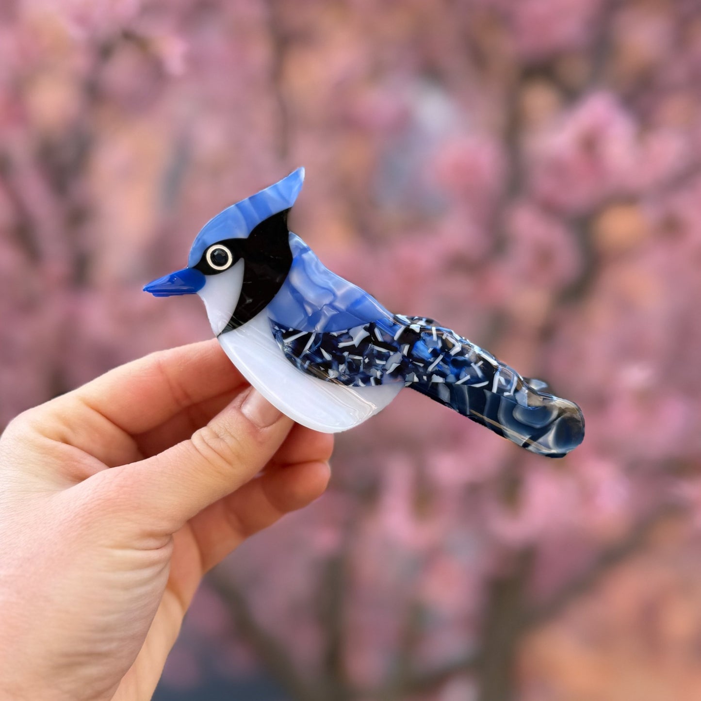 Blue Jay Hair Claw Clip