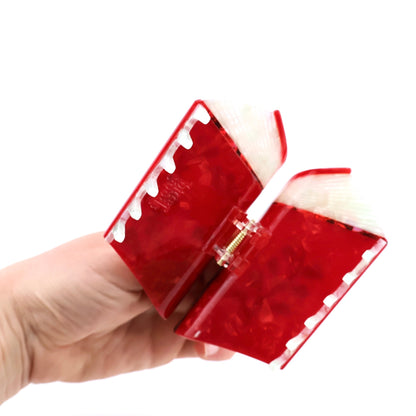 Book Hair Claw Clip