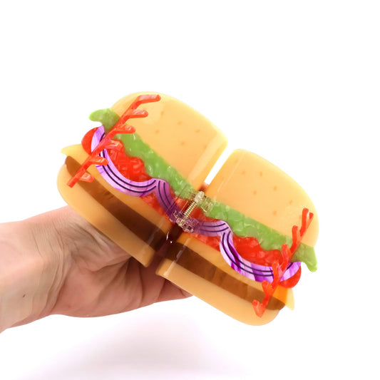 Burger Hair Claw Clip