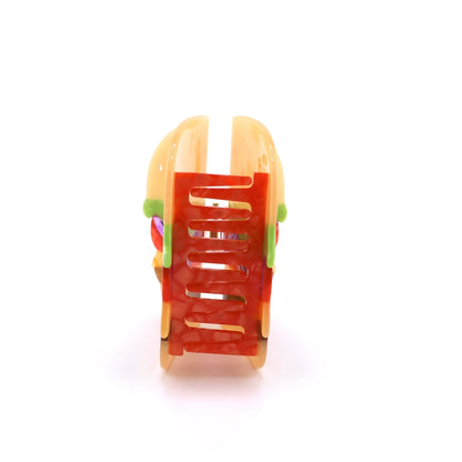 Burger Hair Claw Clip