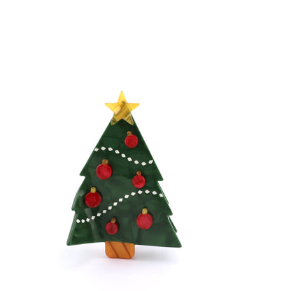 Christmas Tree Hair Claw Clip