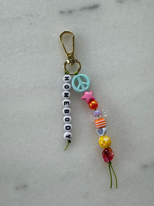 Homebody Bead Keychain