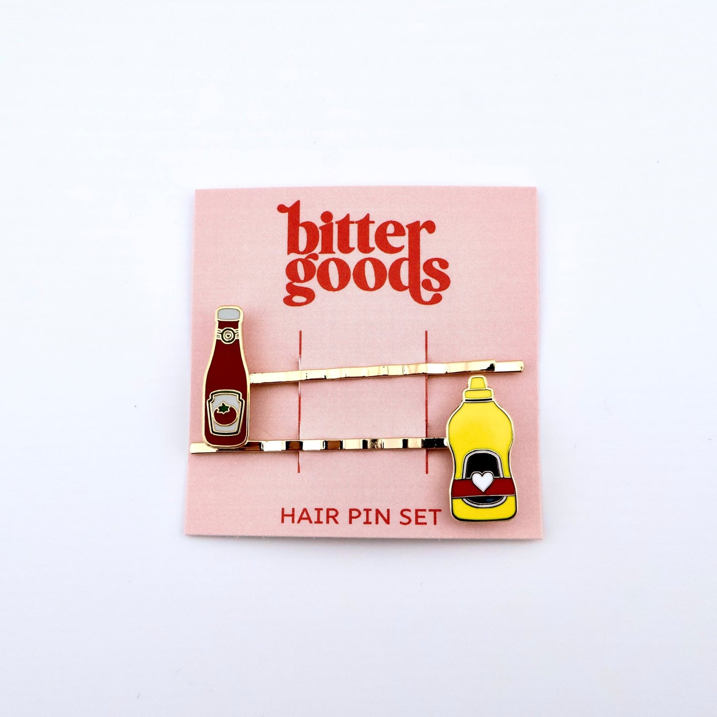 Ketchup & Mustard Hair Pins