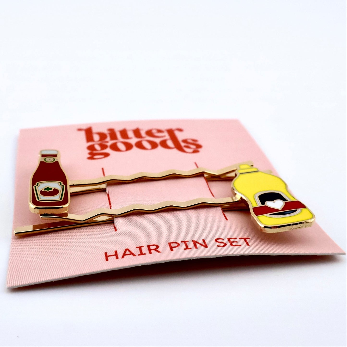 Ketchup & Mustard Hair Pins