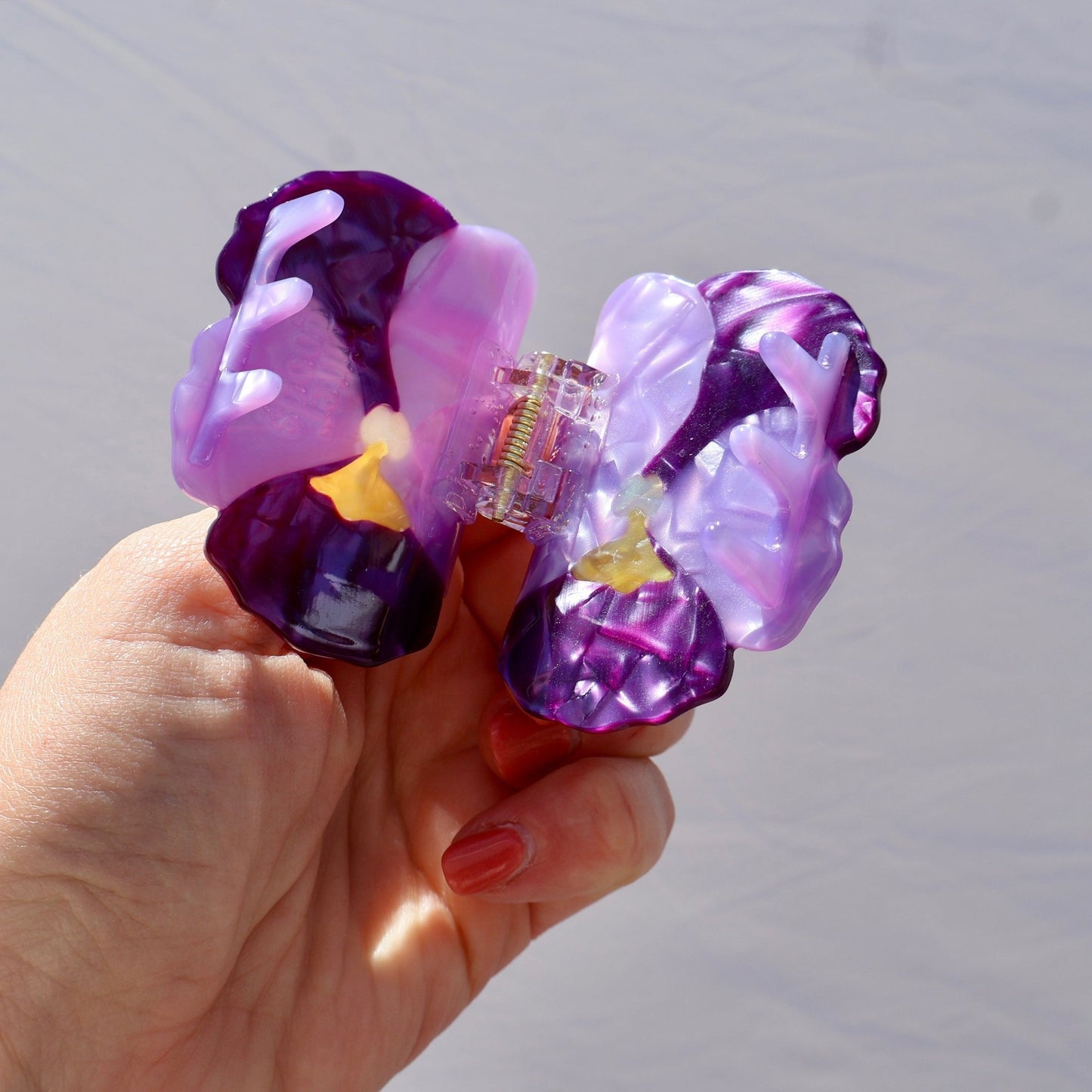 Pansy Hair Claw Clip