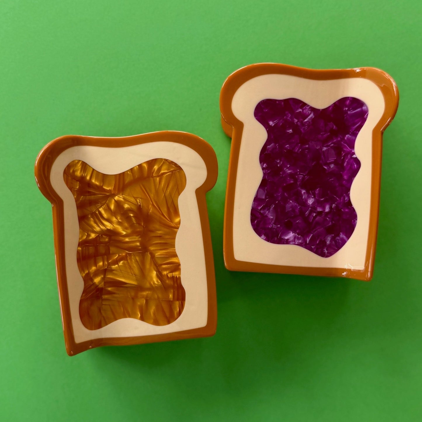 PB&J Hair Claw Clip