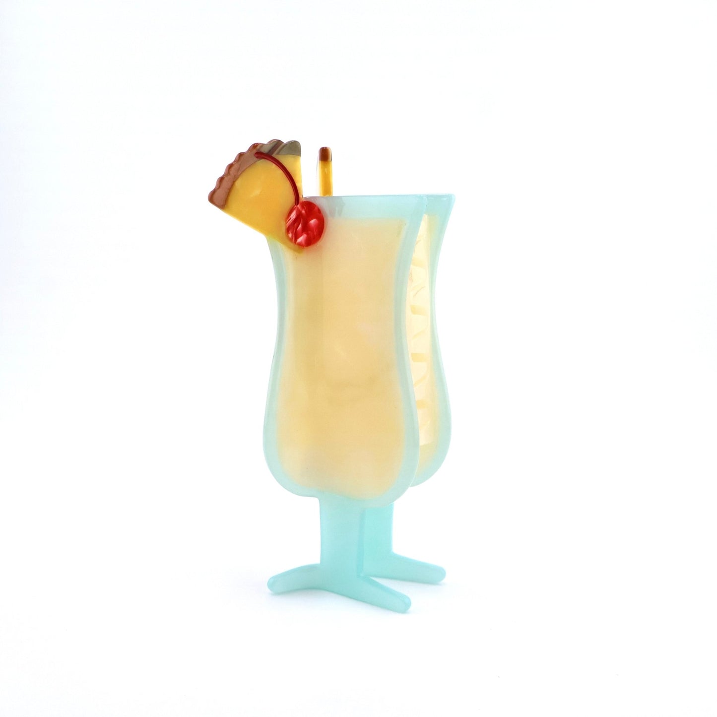 Piña Colada Hair Claw Clip