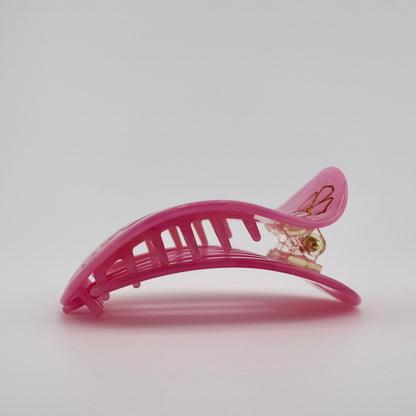 Pink Hibiscus Flat Hair Clip
