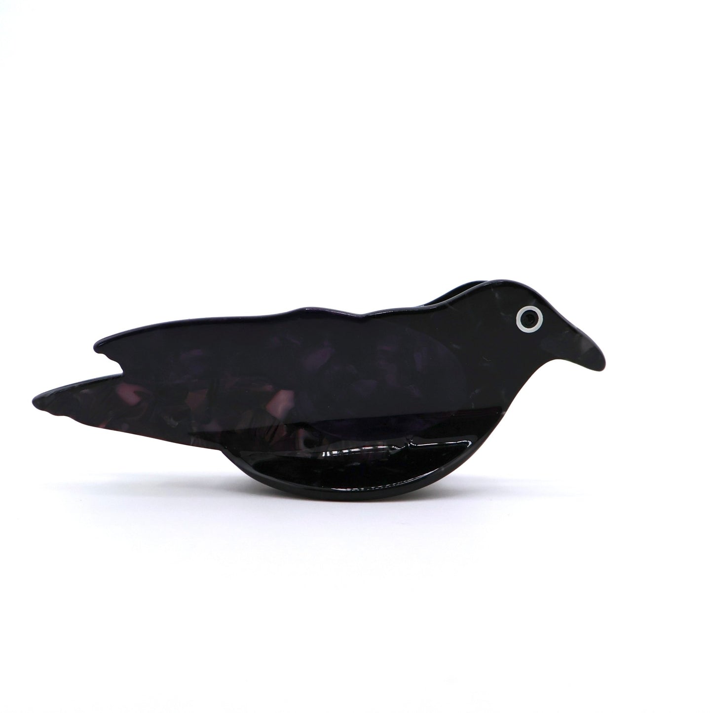 Raven Bird Hair Claw Clip