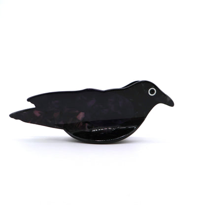 Raven Bird Hair Claw Clip