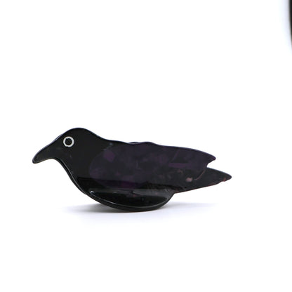 Raven Bird Hair Claw Clip