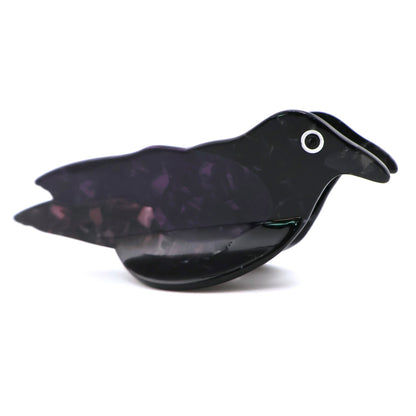 Raven Bird Hair Claw Clip