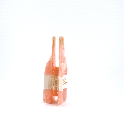 Rosé Wine Hair Claw Clip