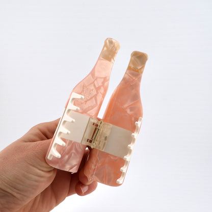 Rosé Wine Hair Claw Clip